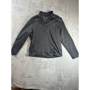 Callaway Golf Pullover Mens Medium Dark Gray Heather 1/4 Zip Athletic Sweatshirt